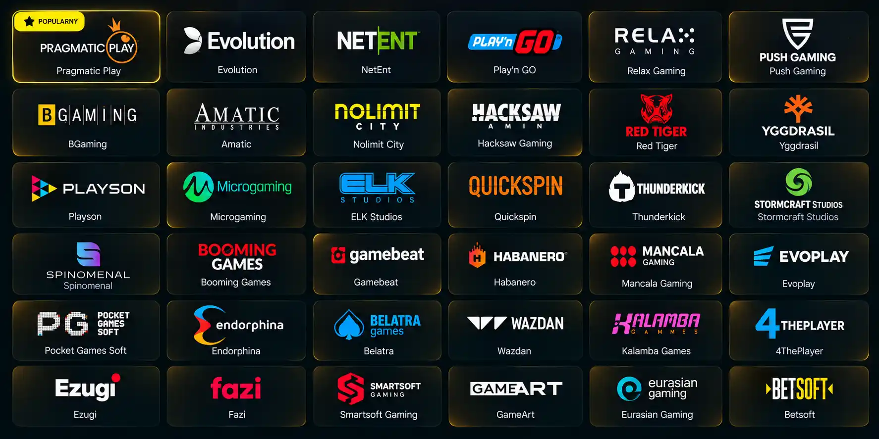 Dostawcy gier Lemon Casino – Pragmatic Play, Evolution, NetEnt i inni